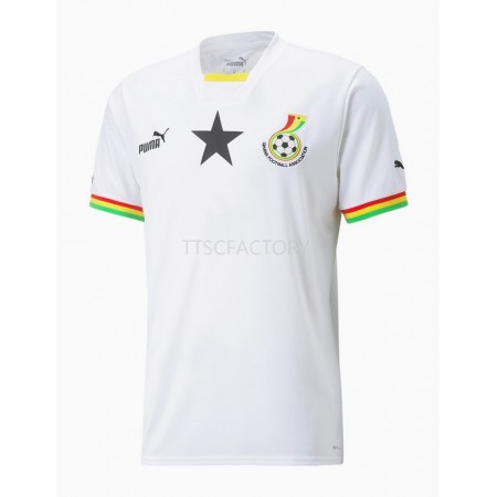 Koszulka Ghana Domowe Stroje Piłkarskie World Cup 2022 Krótki Rękaw